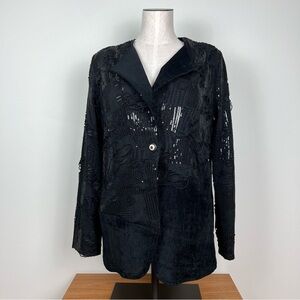 Tesoro Moda Distressed Suede Blazer Jacket